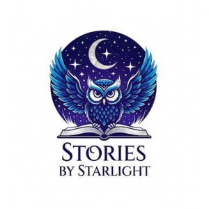 Owl at night logo for stories by starlight